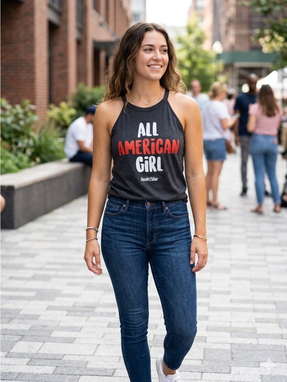 All American Girl Tank Top  L